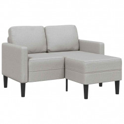Sofa 2-osobowa z szezlongiem w kształcie litery L Cloud Grey