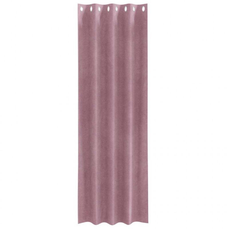 Zasłony zaciemniające 2 pcs Ciemny Róż 140 x 245 cm Aksamit