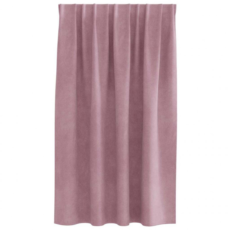 Zasłony zaciemniające 2 pcs Ciemny Róż 140 x 140 cm Aksamit