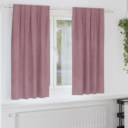 Zasłony zaciemniające 2 pcs Ciemny Róż 140 x 175 cm Aksamit