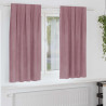 Zasłony zaciemniające 2 pcs Ciemny Róż 140 x 175 cm Aksamit