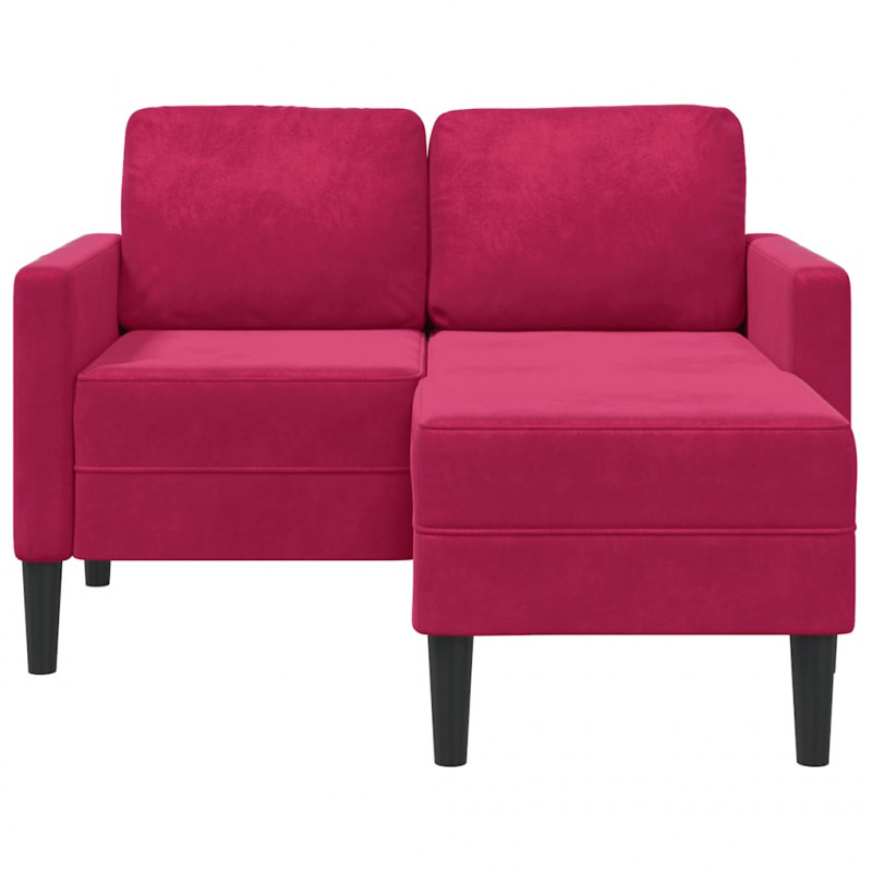 Sofa 2-osobowa z szezlongiem w kształcie litery L