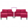 Sofa 2-osobowa z szezlongiem w kształcie litery L