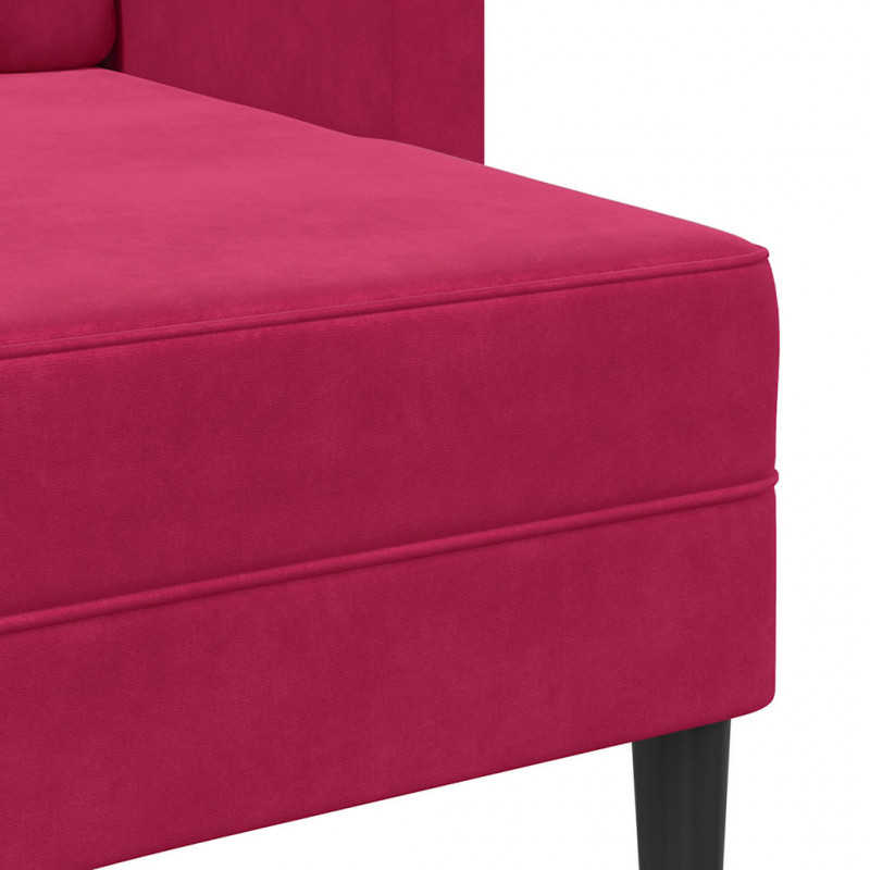 Sofa 2-osobowa z szezlongiem w kształcie litery L