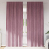Zasłony zaciemniające 2 pcs Ciemny Róż 140 x 245 cm Aksamit