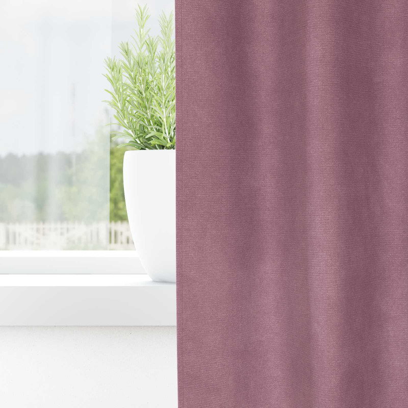 Zasłony zaciemniające 2 pcs Ciemny Róż 140 x 175 cm Aksamit