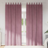 Zasłony zaciemniające 2 pcs Ciemny Róż 140 x 245 cm Aksamit