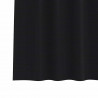 Firany blackout z kółkami 2 pcs Czarny 245 x 140 cm Poliester