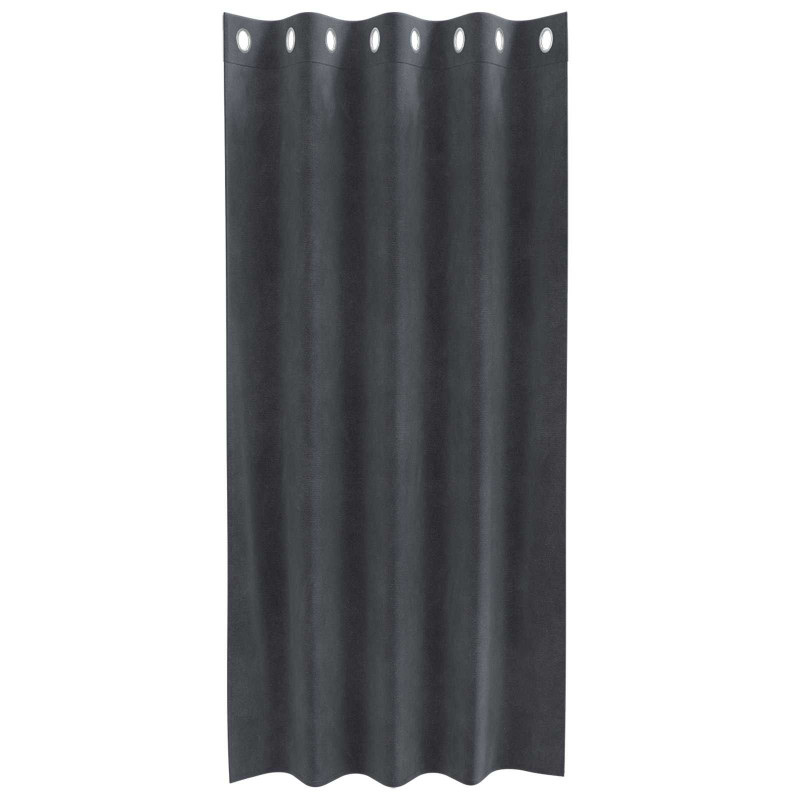 Zasłony zaciemniające 2 pcs Jasnoszary 140 x 175 cm Aksamit