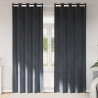 Zasłony zaciemniające 2 pcs Jasnoszary 140 x 225 cm Aksamit