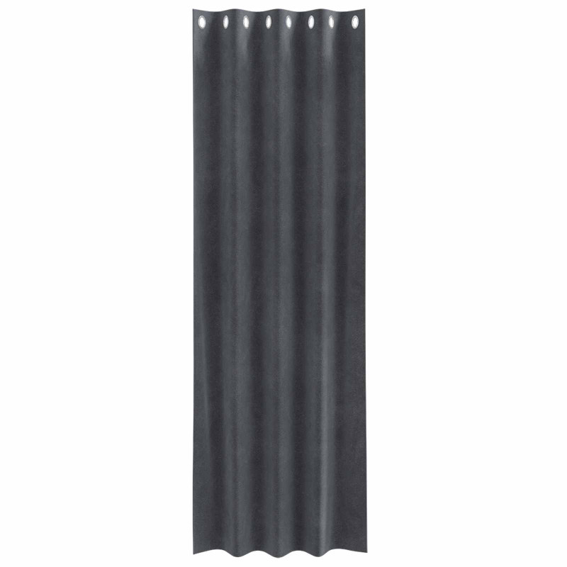 Zasłony zaciemniające 2 pcs Jasnoszary 140 x 225 cm Aksamit