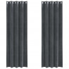 Zasłony zaciemniające 2 pcs Jasnoszary 140 x 245 cm Aksamit