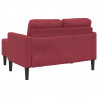 Sofa 2-osobowa z szezlongiem w kształcie litery L