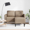 Sofa 2-osobowa z szezlongiem w kształcie litery L Cappuccino