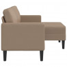 Sofa 2-osobowa z szezlongiem w kształcie litery L Cappuccino