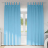 Firany blackout z kółkami 2 pcs Jasnoniebieski 245 x 140 cm