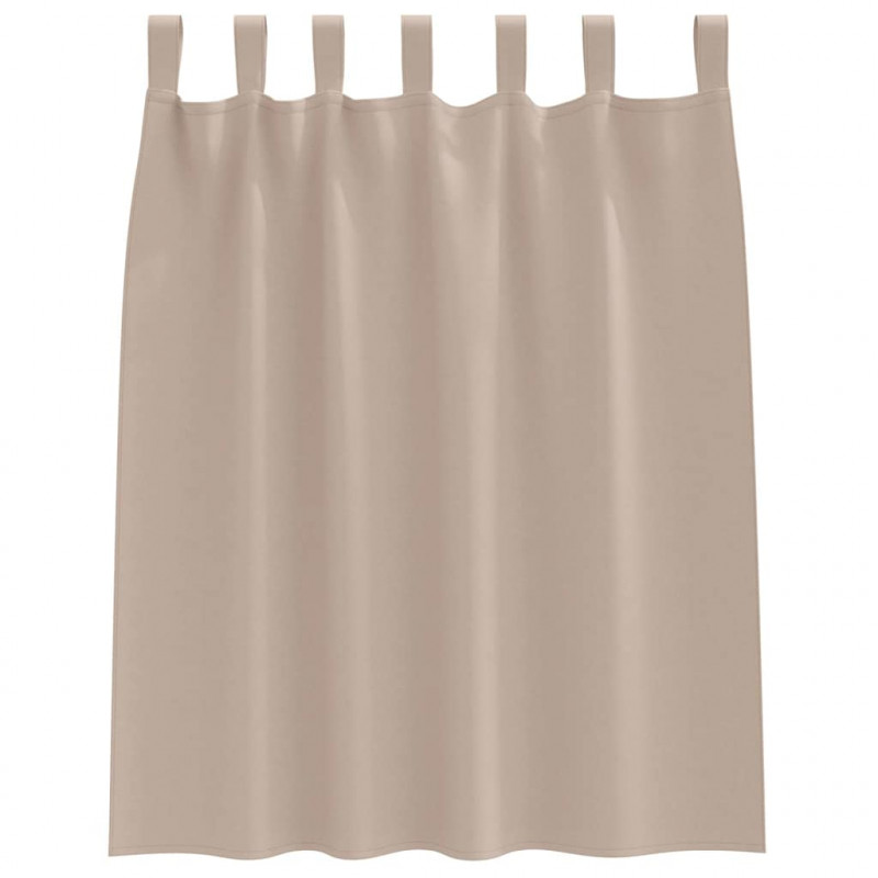 Firany blackout z kółkami 2 pcs Ciemnoszary 140 x 140 cm