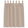 Firany blackout z kółkami 2 pcs Ciemnoszary 140 x 140 cm