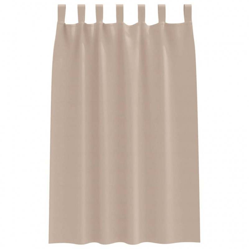 Firany blackout z kółkami 2 pcs Ciemnoszary 175 x 140 cm