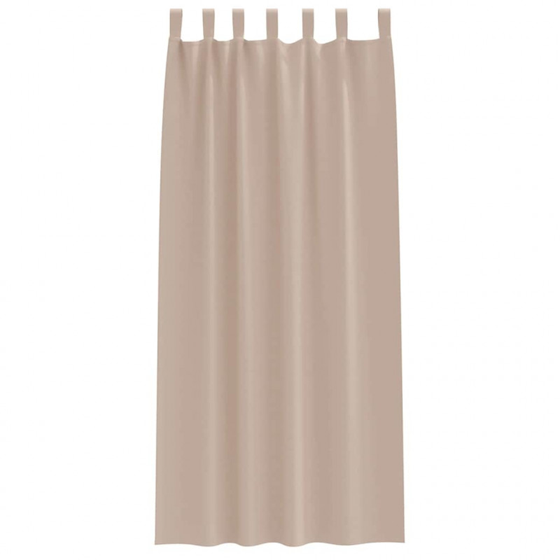 Firany blackout z kółkami 2 pcs Ciemnoszary 225 x 140 cm