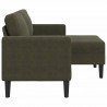 Sofa 2-osobowa z szezlongiem w kształcie litery L