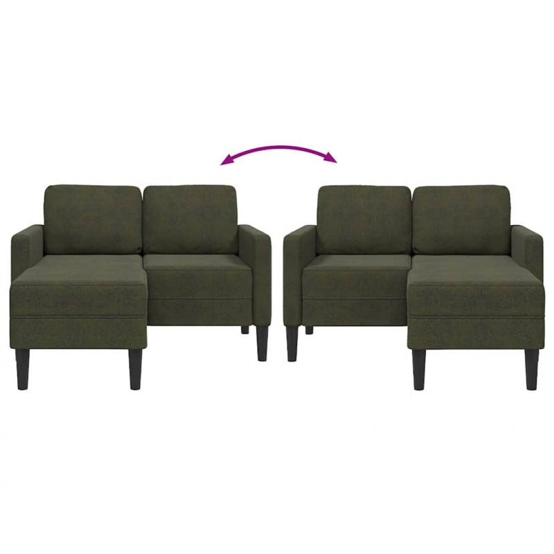 Sofa 2-osobowa z szezlongiem w kształcie litery L