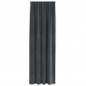 Zasłony zaciemniające 2 pcs Jasnoszary 140 x 245 cm Aksamit