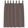 Firany blackout z kółkami 2 pcs Ciemny brąz 140 x 140 cm