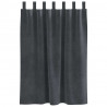 Zasłony zaciemniające 2 pcs Jasnoszary 140 x 140 cm Aksamit