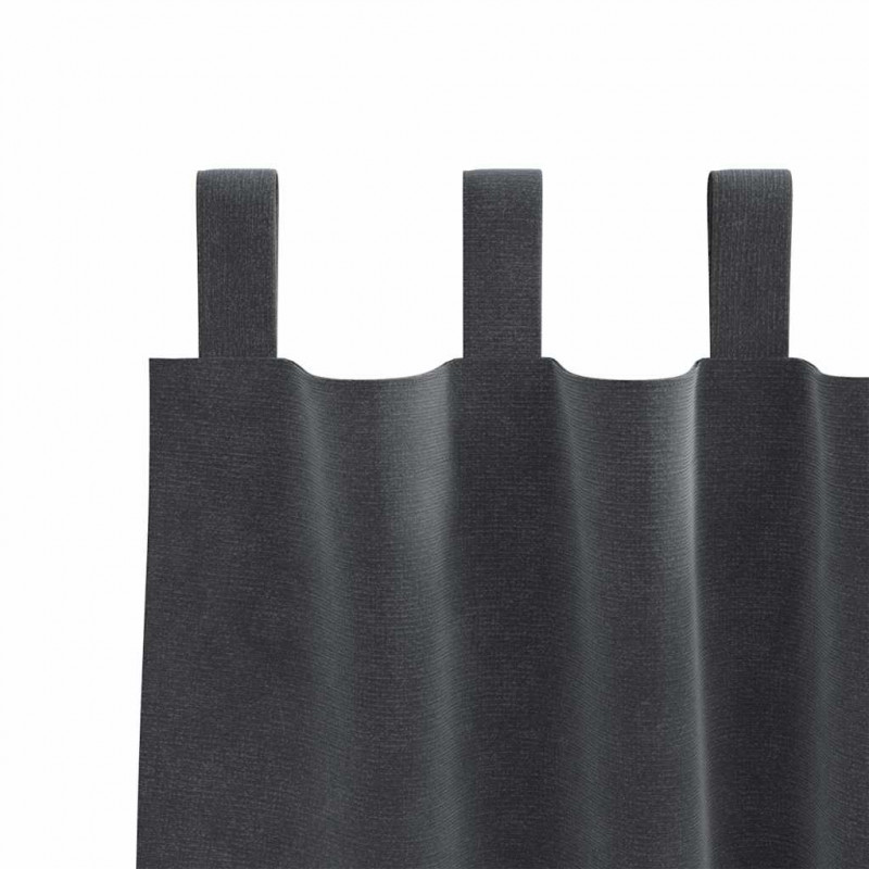 Zasłony zaciemniające 2 pcs Jasnoszary 140 x 140 cm Aksamit