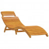 Leżak 2 pcs Brązowy 55 x 184 x 64cm Lite Drewno Akacji