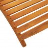Leżak 2 pcs Brązowy 55 x 184 x 64cm Lite Drewno Akacji