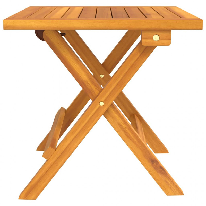 Leżak 3 pcs Brązowy Lite Drewno Akacji