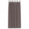 Firany blackout z kółkami 2 pcs Ciemny brąz 225 x 140 cm