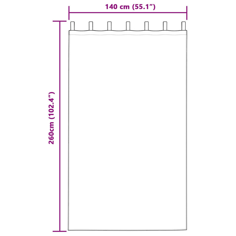 Zasłony zaciemniające 2 pcs Jasnoszary 140 x 260 cm Aksamit