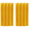 Zasłony zaciemniające 2 pcs Musztardowy Żółty 140 x 140 cm