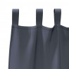 Firany blackout z kółkami 2 pcs Antracyt 140 x 140 cm Poliester