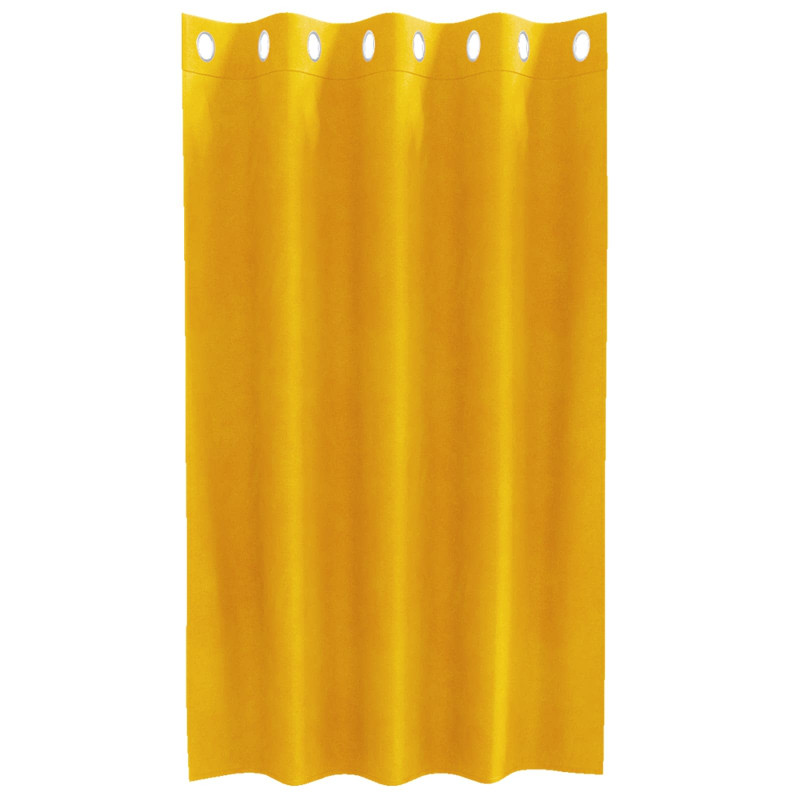 Zasłony zaciemniające 2 pcs Musztardowy Żółty 140 x 140 cm
