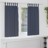 Firany blackout z kółkami 2 pcs Antracyt 175 x 140 cm Poliester