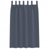 Firany blackout z kółkami 2 pcs Antracyt 175 x 140 cm Poliester