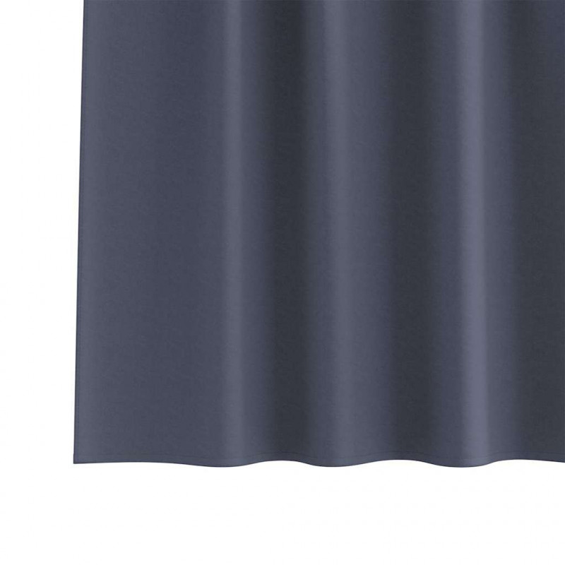 Firany blackout z kółkami 2 pcs Antracyt 175 x 140 cm Poliester