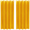 Zasłony zaciemniające 2 pcs Musztardowy Żółty 140 x 175 cm