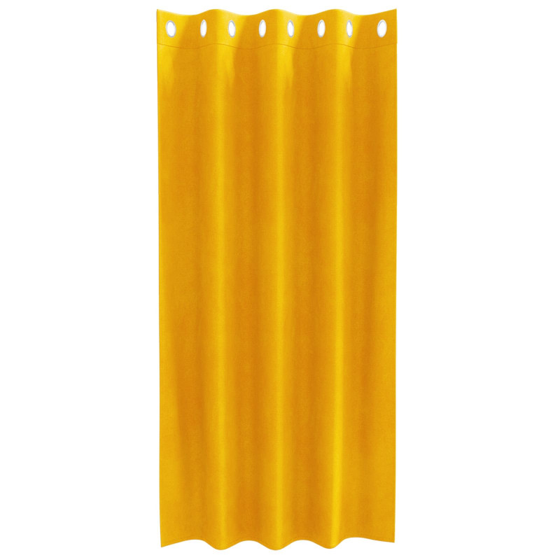 Zasłony zaciemniające 2 pcs Musztardowy Żółty 140 x 175 cm