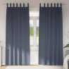 Firany blackout z kółkami 2 pcs Antracyt 225 x 140 cm Poliester