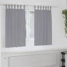 Firany blackout z kółkami 2 pcs Jasnoszary 140 x 140 cm