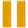Zasłony zaciemniające 2 pcs Musztardowy Żółty 140 x 245 cm
