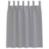 Firany blackout z kółkami 2 pcs Jasnoszary 140 x 140 cm