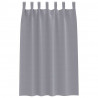 Firany blackout z kółkami 2 pcs Jasnoszary 175 x 140 cm