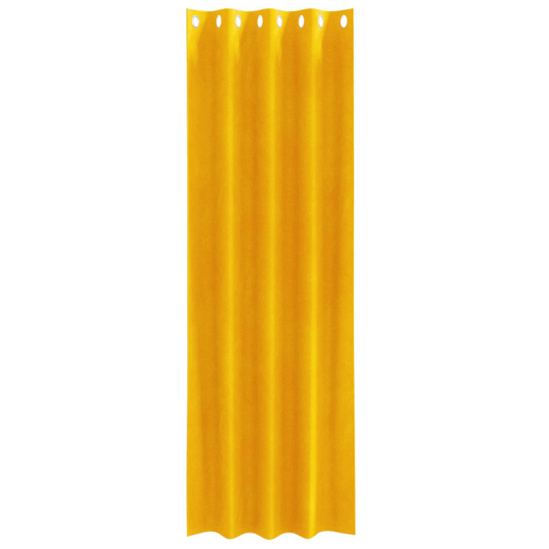 Zasłony zaciemniające 2 pcs Musztardowy Żółty 140 x 260 cm