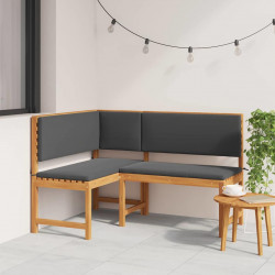 Krzesło Ogrodowe Brązowy 140 x 100 x 91cm Lite drewno akacjowe